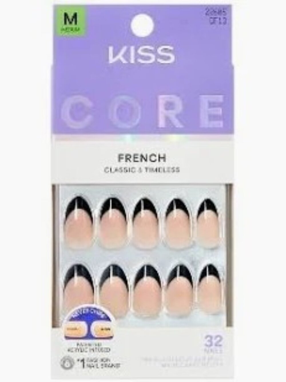 Kiss Nails Collection Core & GLAM sizes